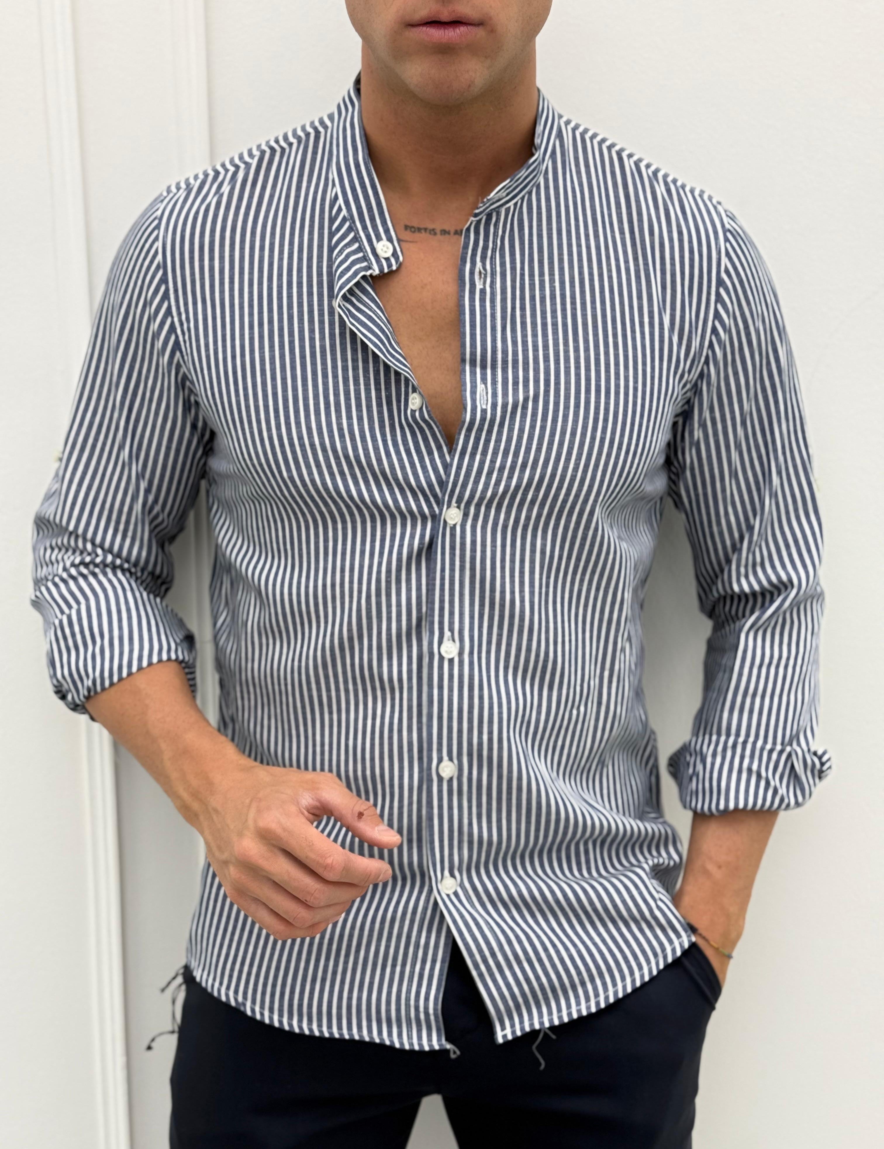 CAMICIA SIVIGLIA LINO COLLETTO - rimasto XXL