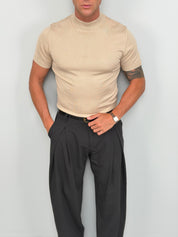 T-SHIRT MEZZO COLLO MAGLINA