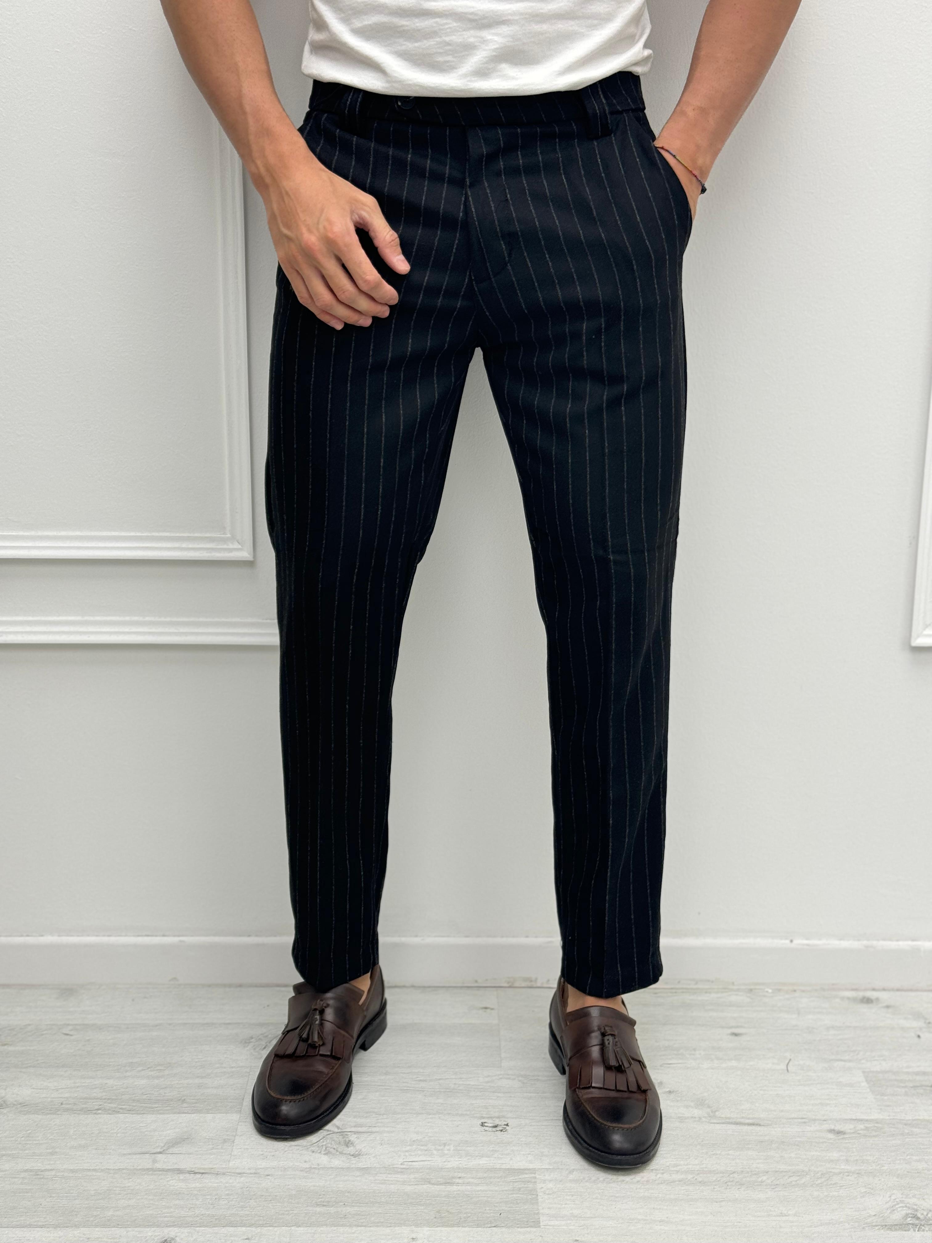 PANTALONE GESSATO LANA - TG. S/L