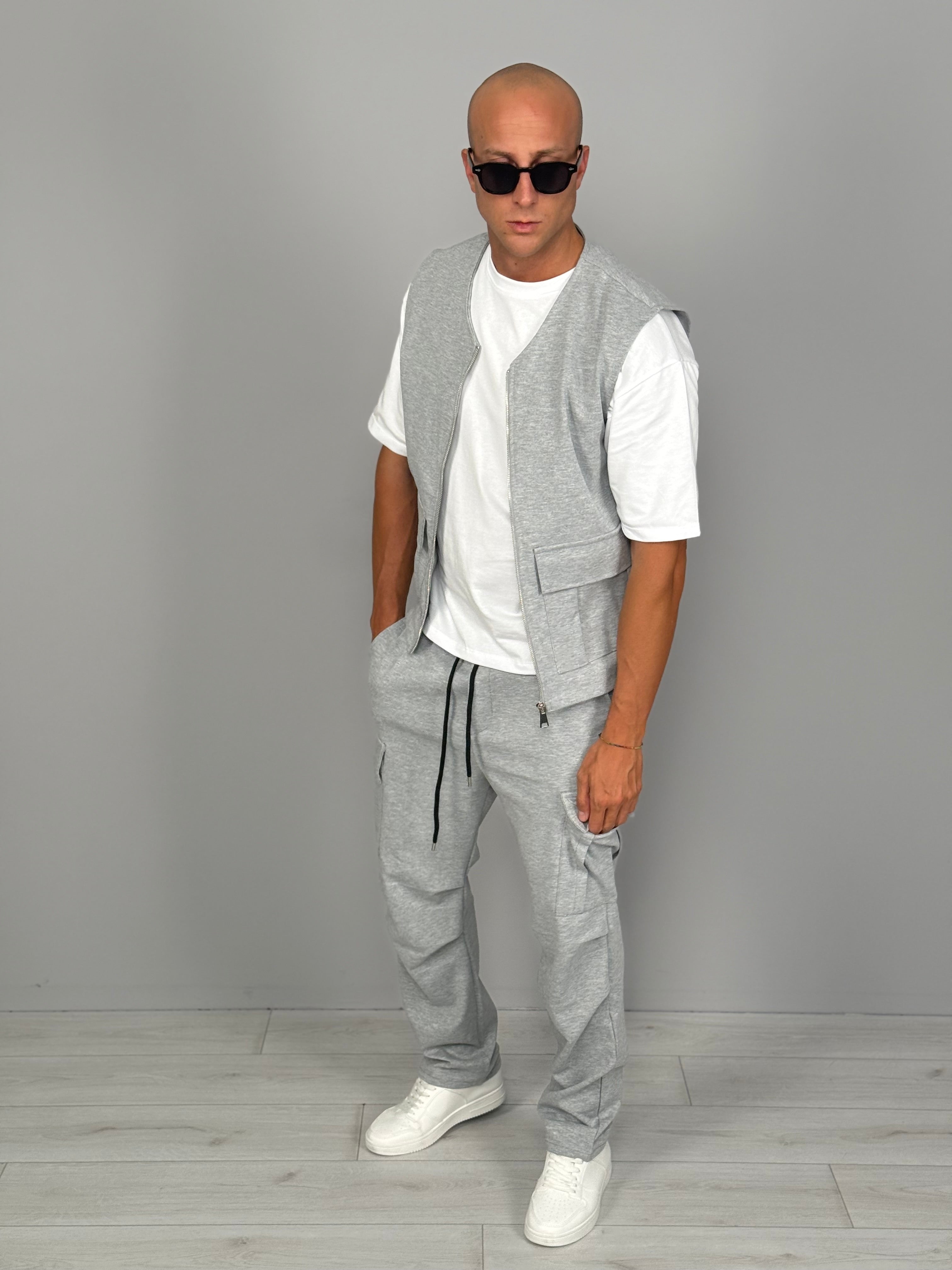 COORDINATO GILET TASCONATO