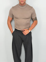 T-SHIRT MEZZO COLLO MAGLINA