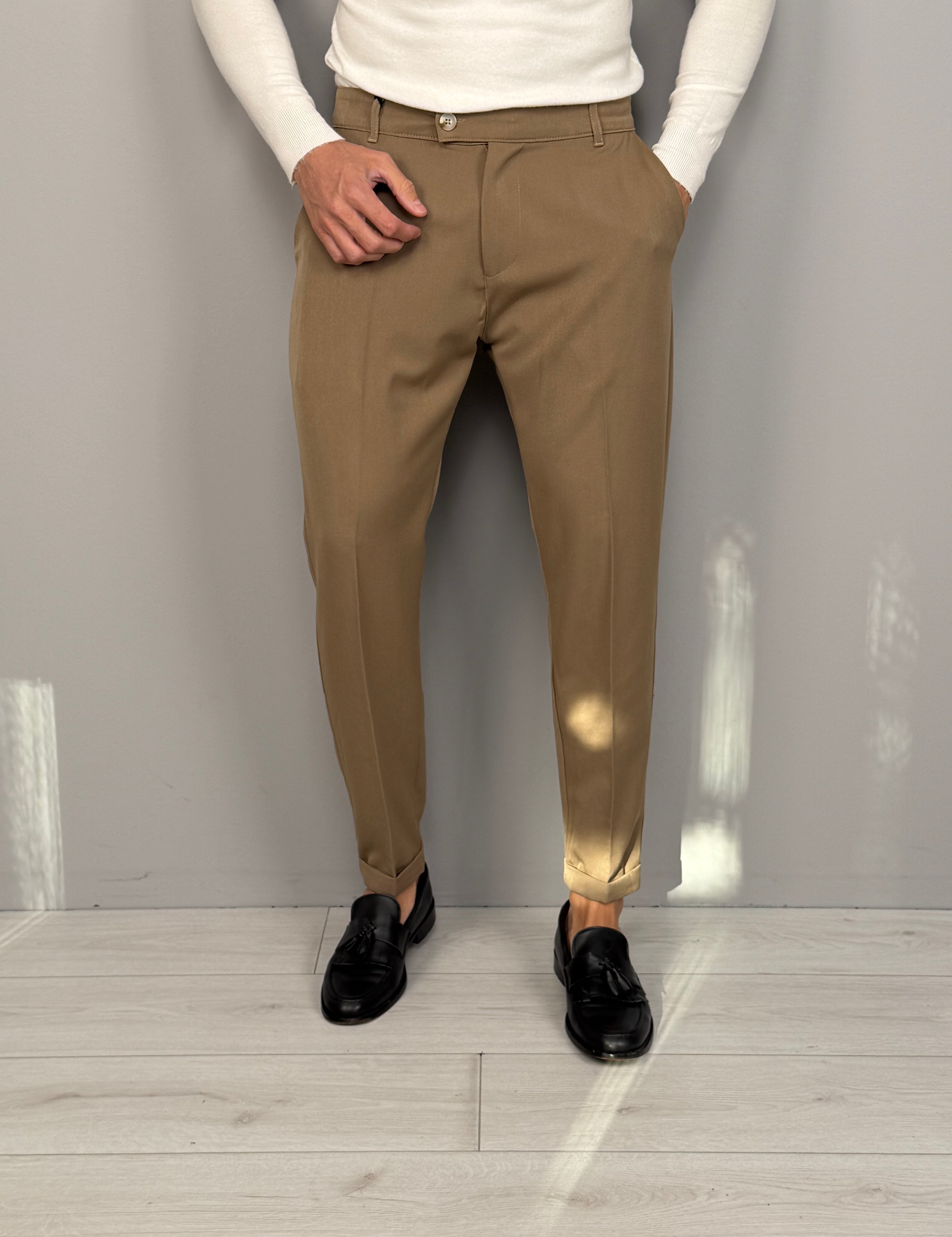 PANTALONE MOD CAPRI RISVOLTINO