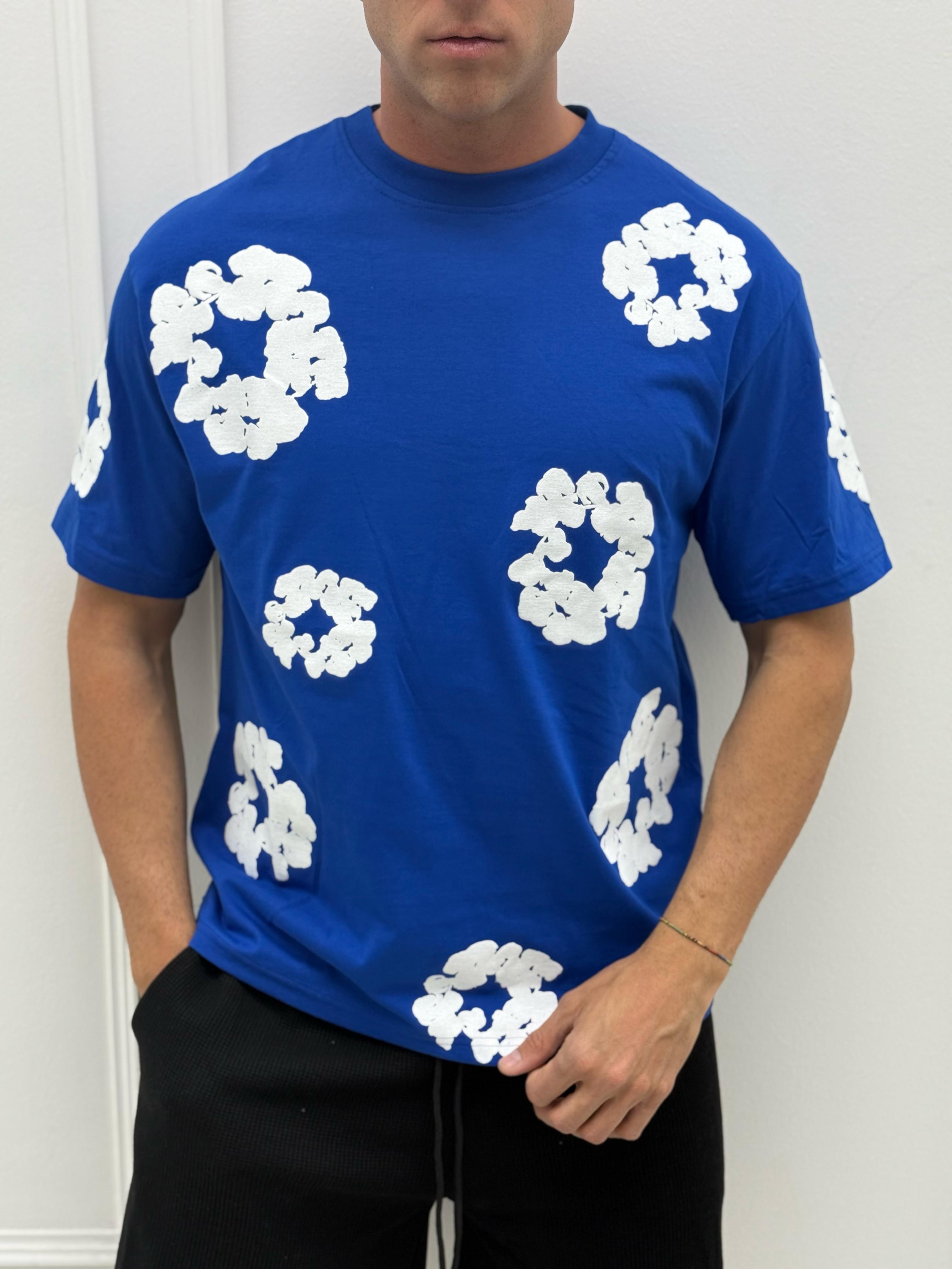 T-SHIRT FLORES - Tg.XL Ferro