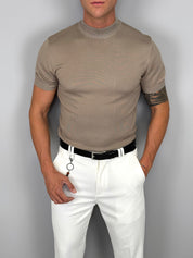 T-SHIRT MEZZO COLLO MAGLINA