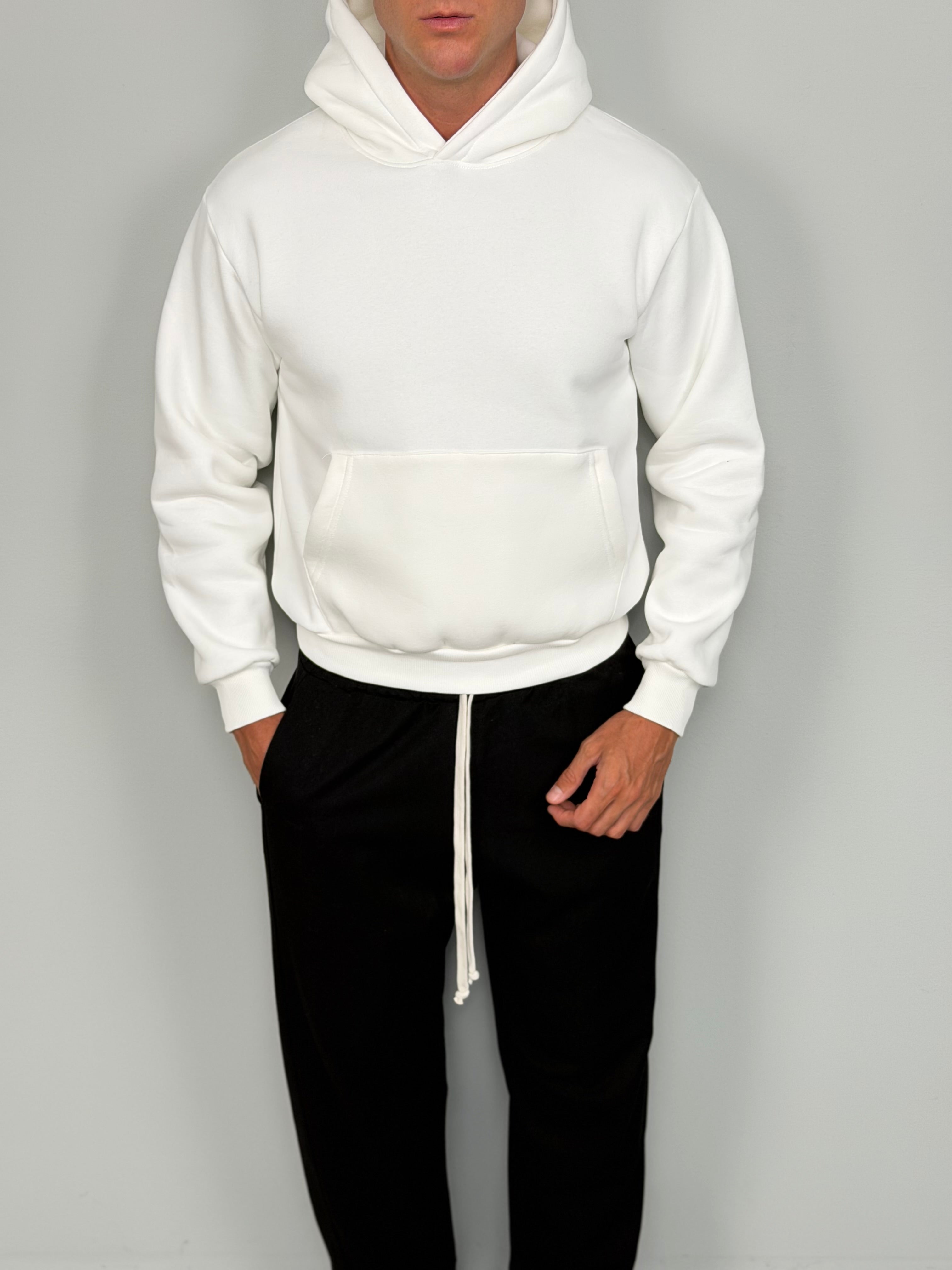 SWEAT SHIRT COUPE BOXY EN MOLLETON