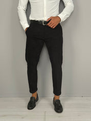 PANTALONE MOD CAPRI VELLUTO RISVOLTINO