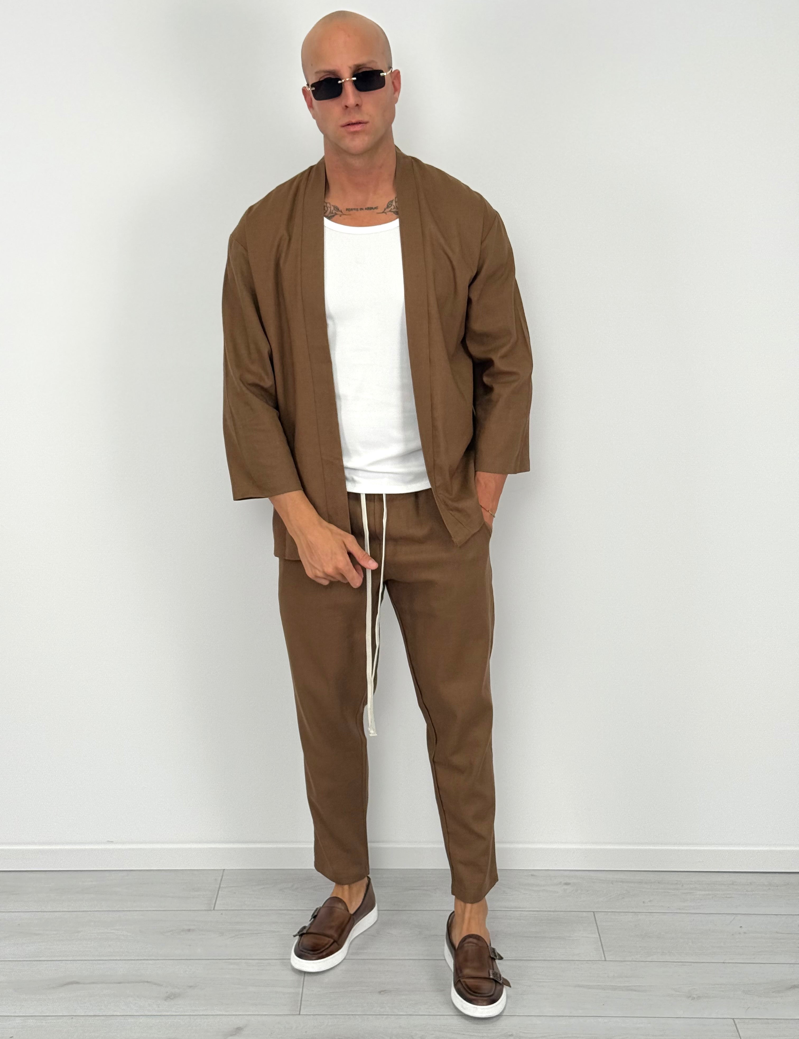 COORDINATO LINO FLOW - rimasto L bianco