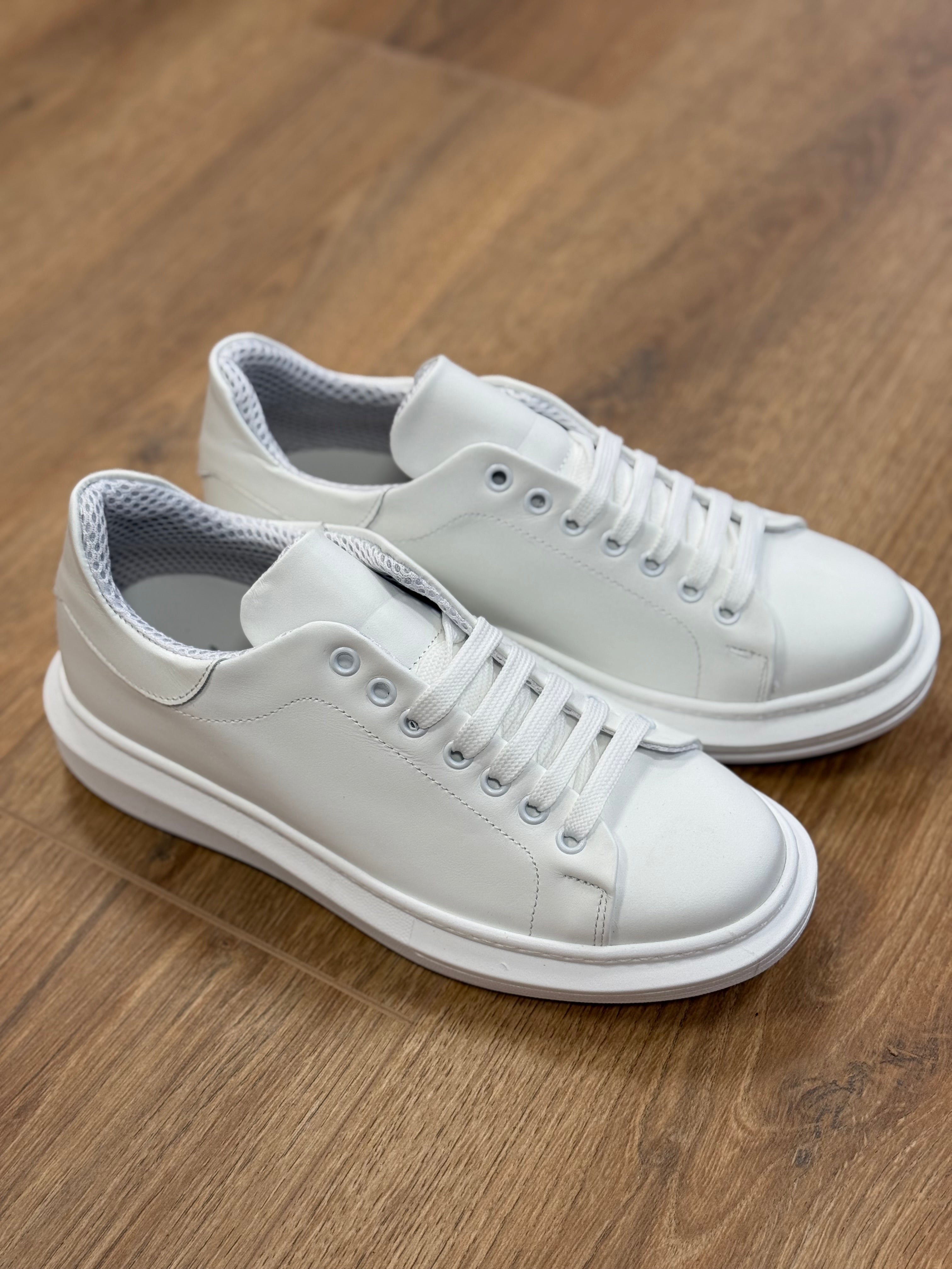 SNEAKERS PELLE KEVIN BIANCO