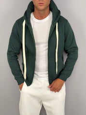 FELPA ZIP WHITELACE FELPATA