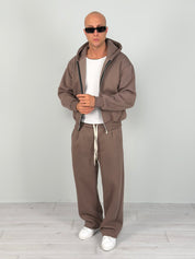 TUTA ZIP BOXY FIT FELPATA