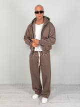 TUTA ZIP BOXY FIT FELPATA