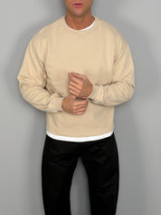 SWEAT-SHIRT COURT À GAZED 