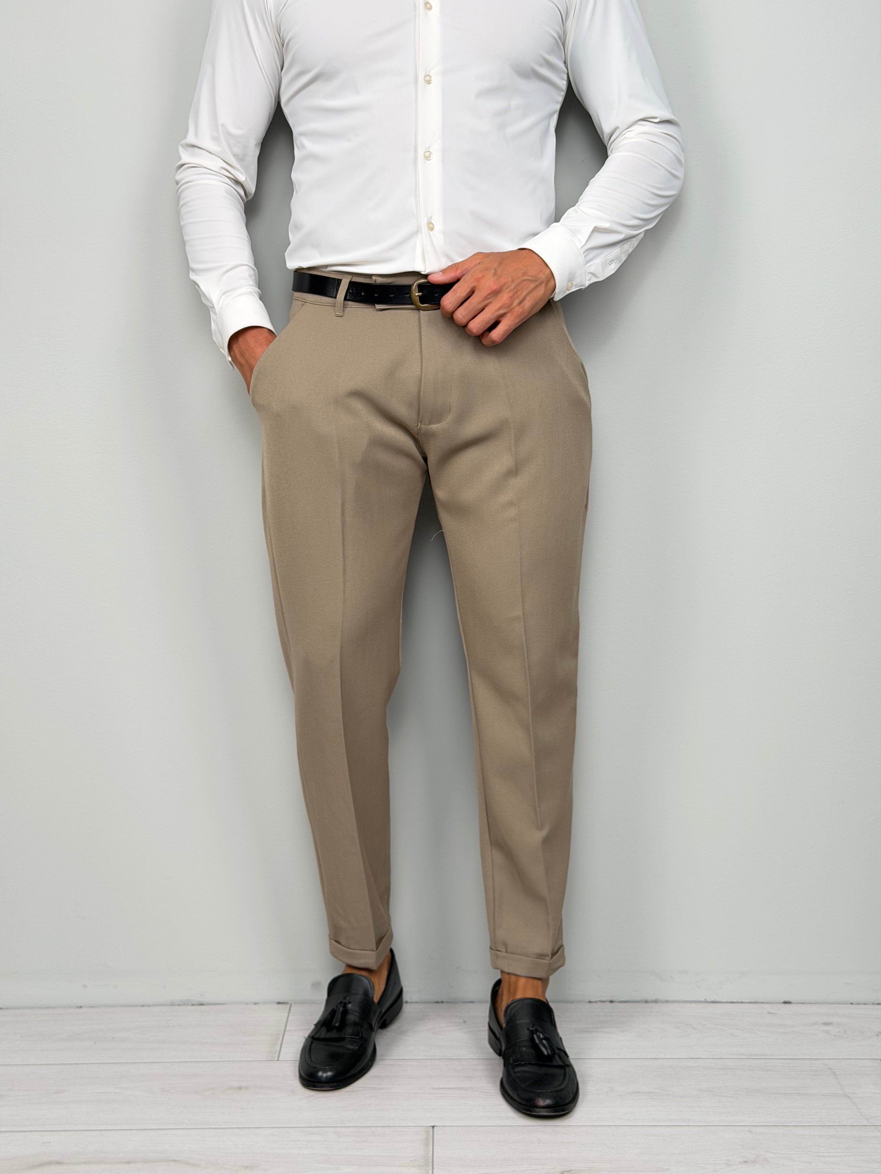 Pantalón modelo capri con vuelta invernal