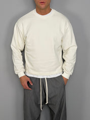 SWEAT-SHIRT COURT À GAZED 