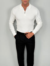 LOST ZIP POLO SHIRT