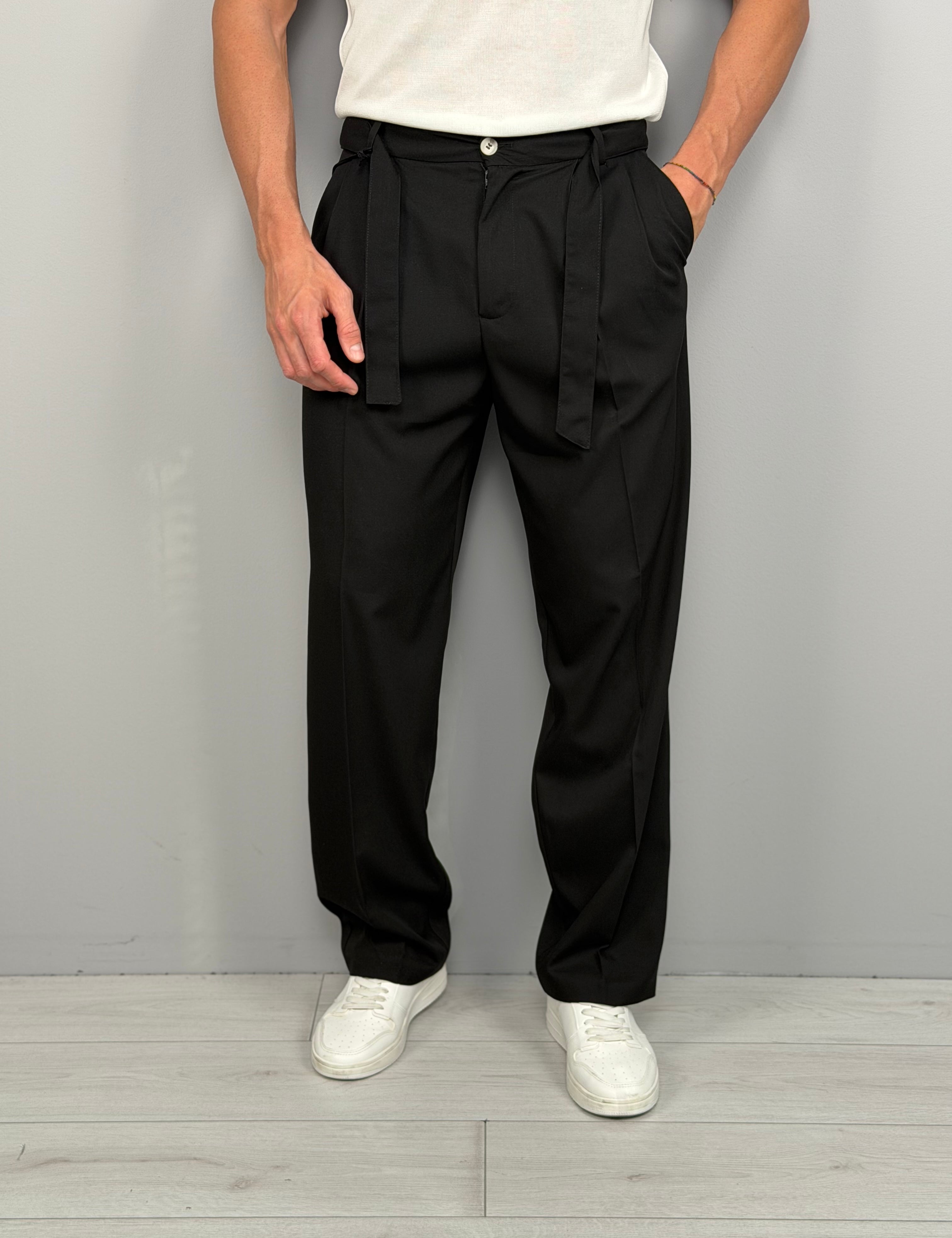 PREMIUM ELEGANT WIDE TROUSERS - BACK POCKETS