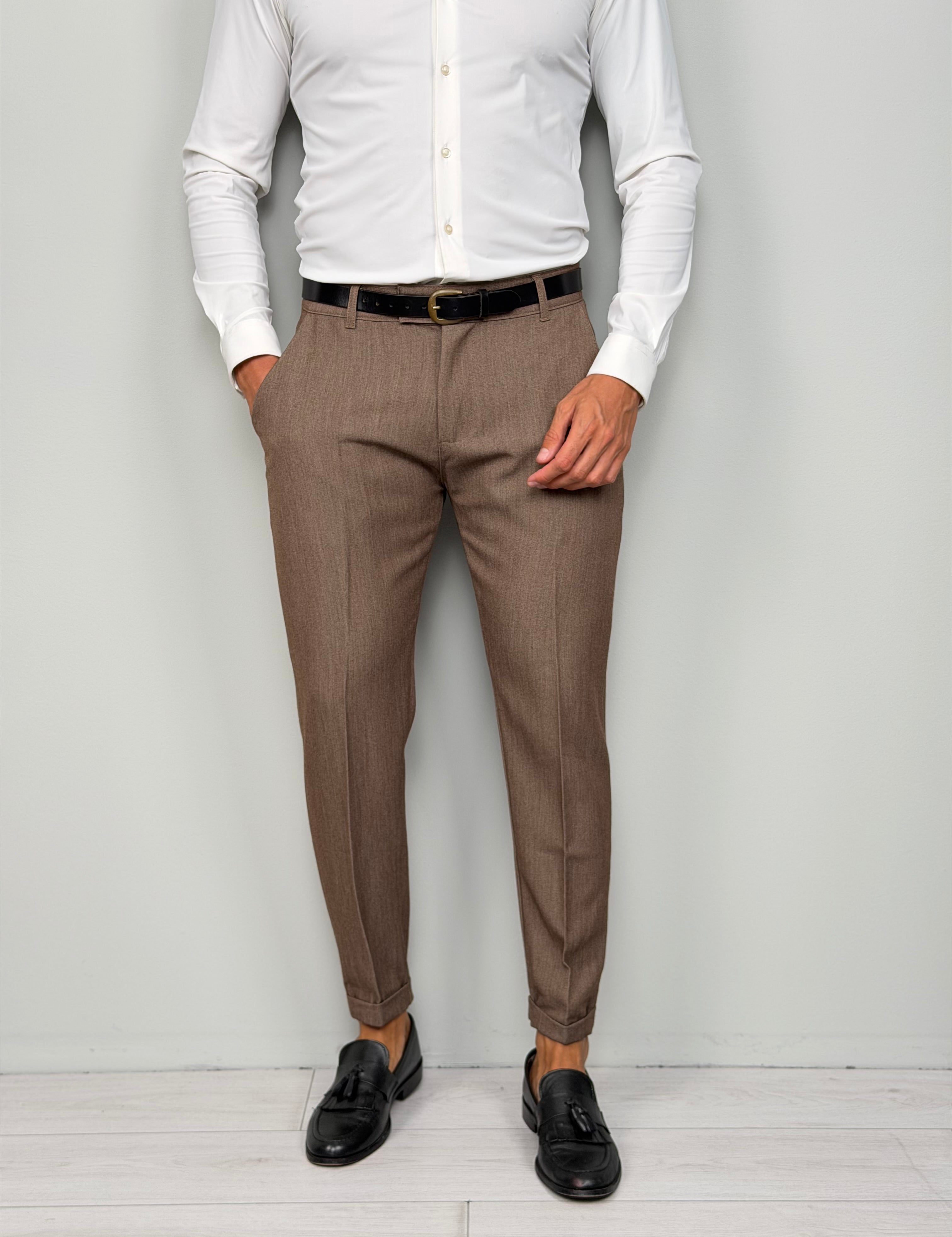 Pantalón modelo capri con vuelta invernal