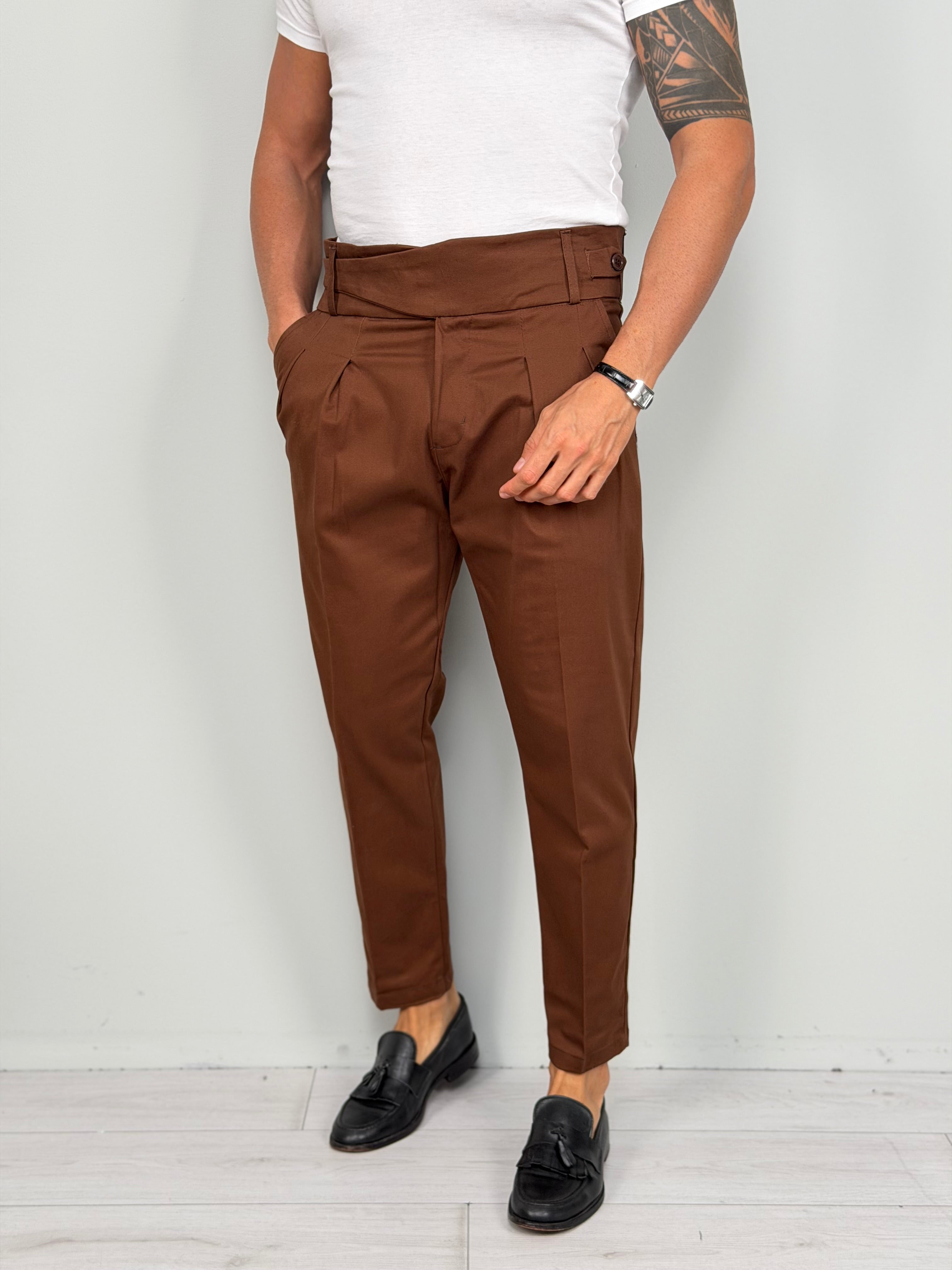 PANTALONE VITA ALTA MOD CAPRI