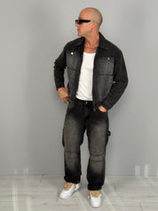 JEANS COORDINATO GRAFITO