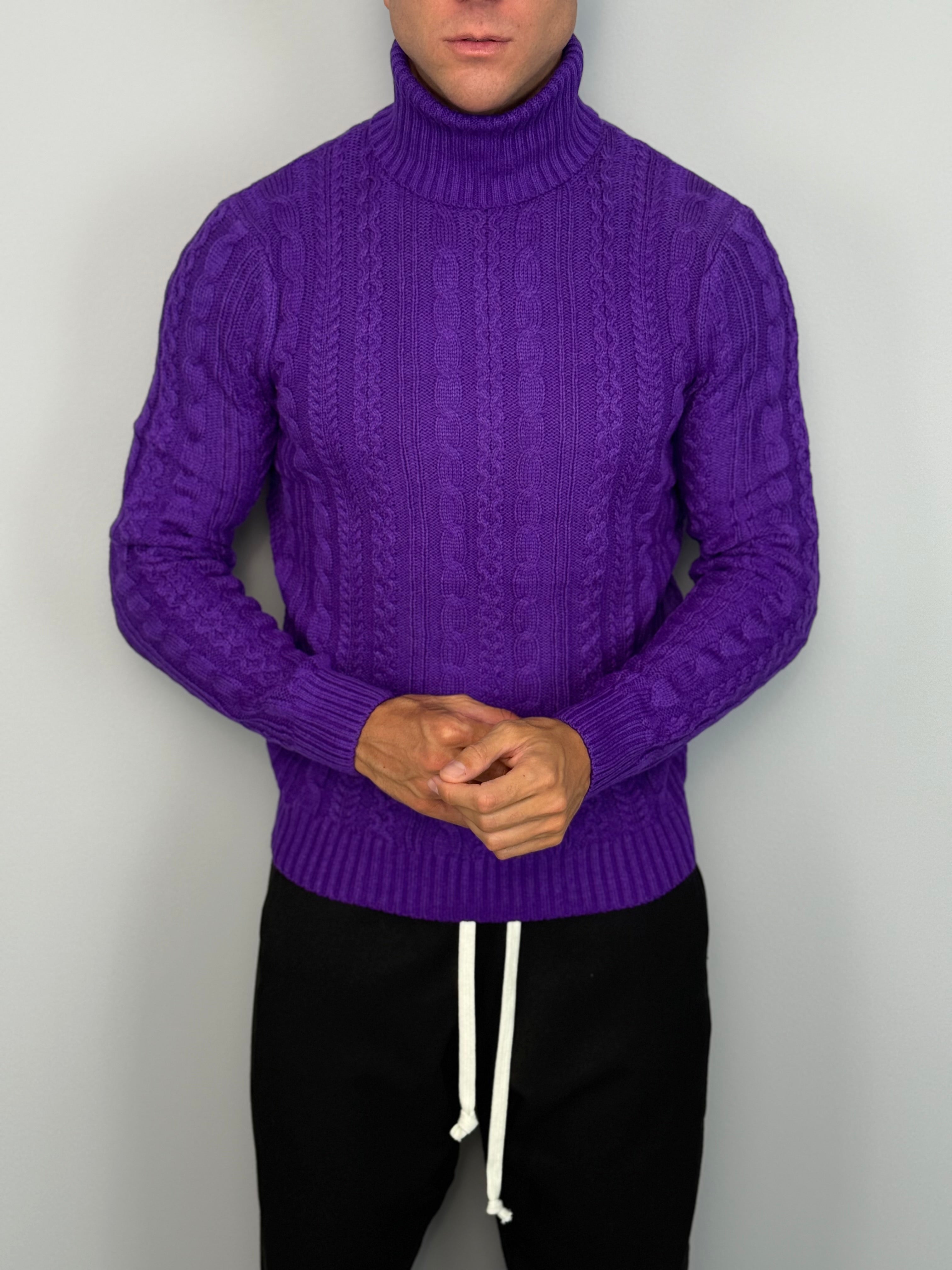 MAGLIONE DOLCEVITA TRECCIA