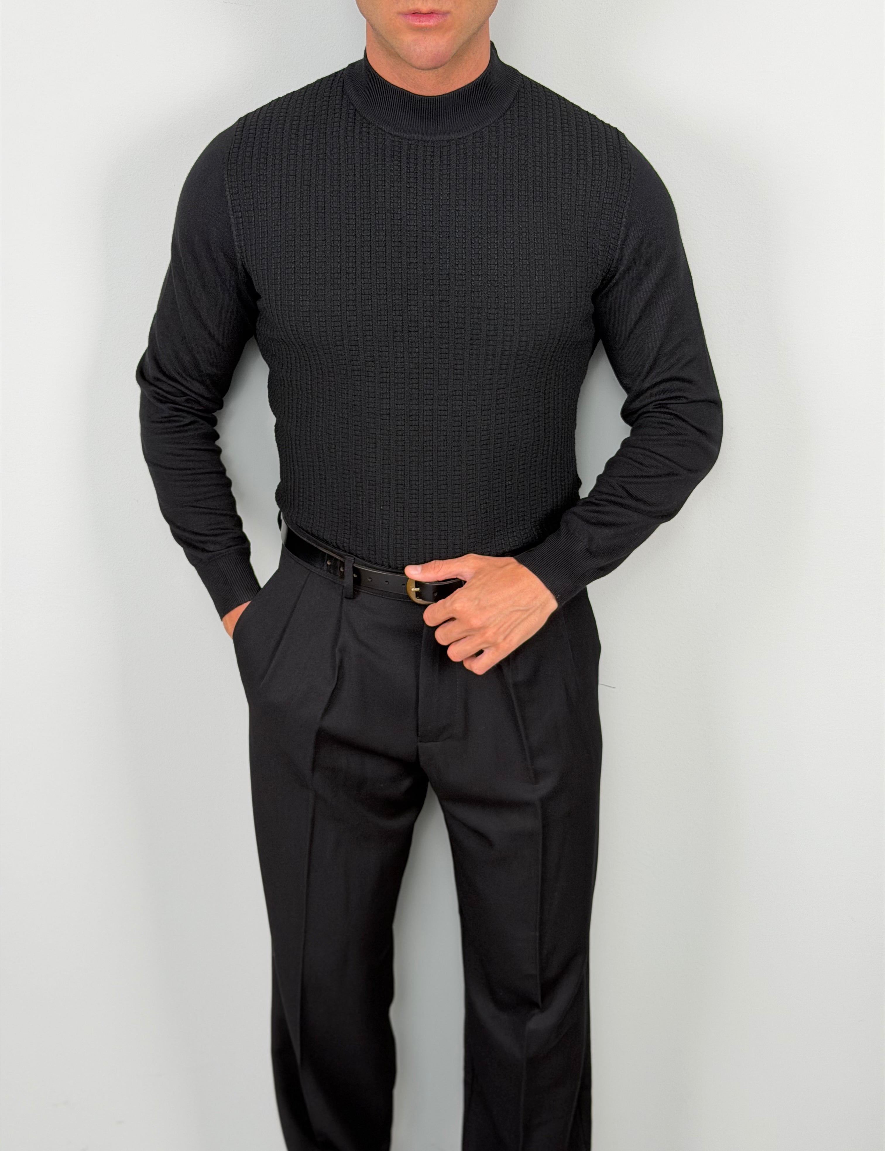HENRY MOCK-NECK SWEATER