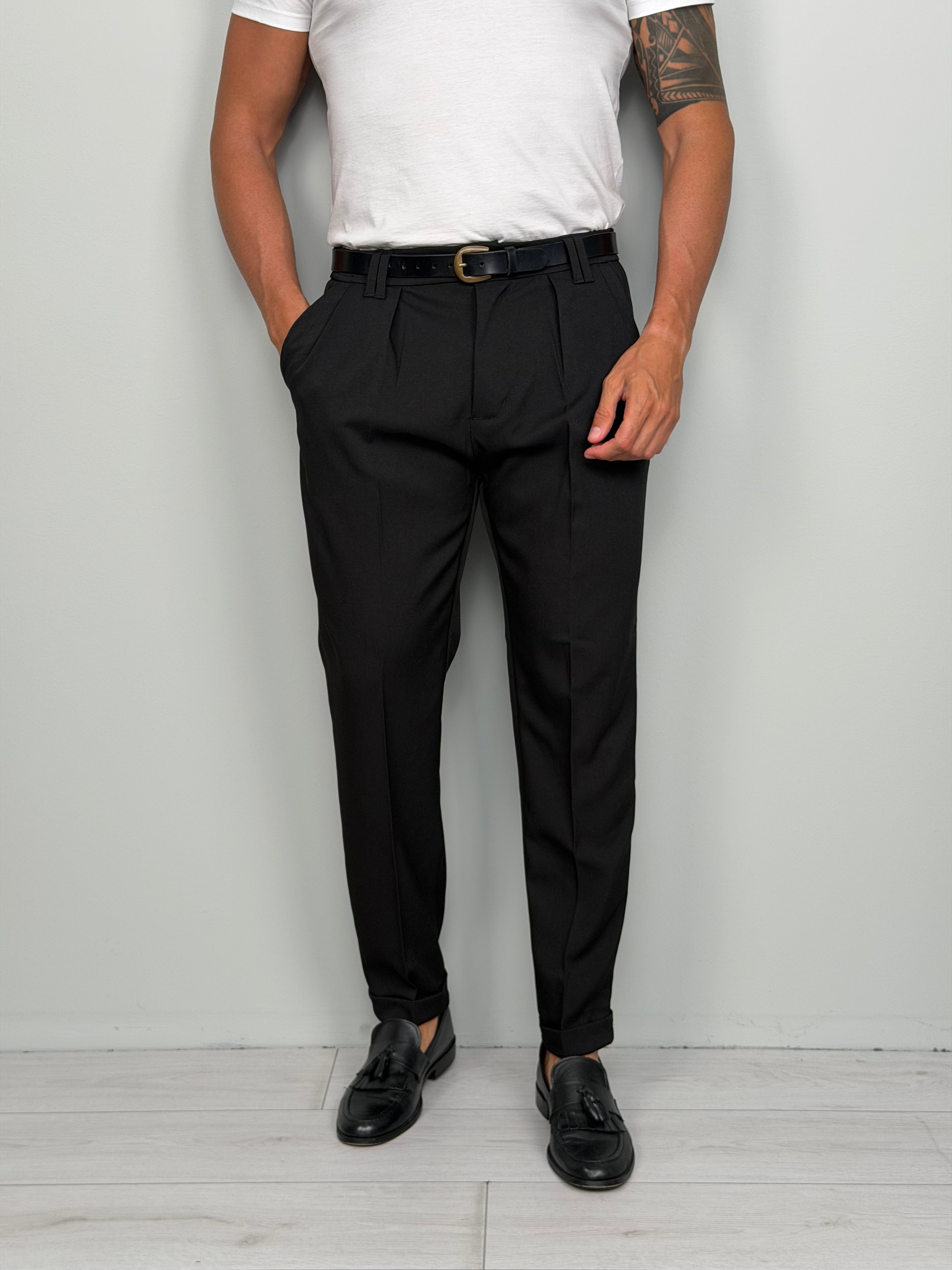 PANTALONE COMFORT MOD CAPRI - TASCHE DIETRO