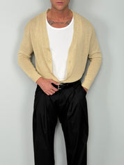 Cardigan básico de algodón