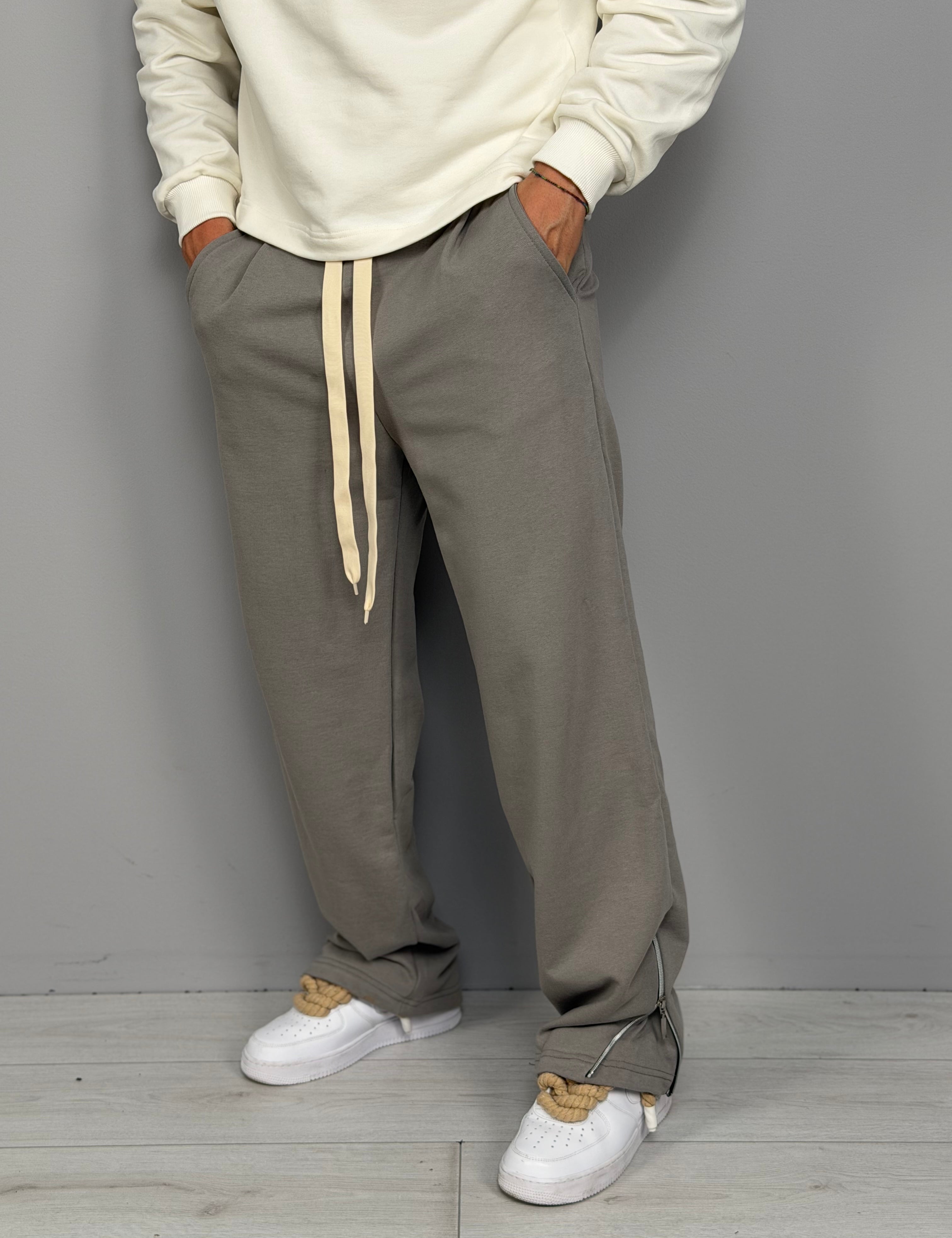 PANTALONS DE SURVÊTEMENT À FERMETURE ÉCLAIR