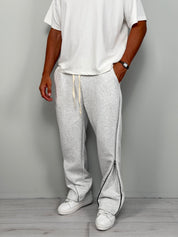 PANTALONE TUTA ZIP AMPIO FELPATO