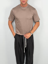 CROP T-SHIRT IN SEA ISLAND COTTON