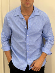 CAMICIA LINO FIAMMATO V1