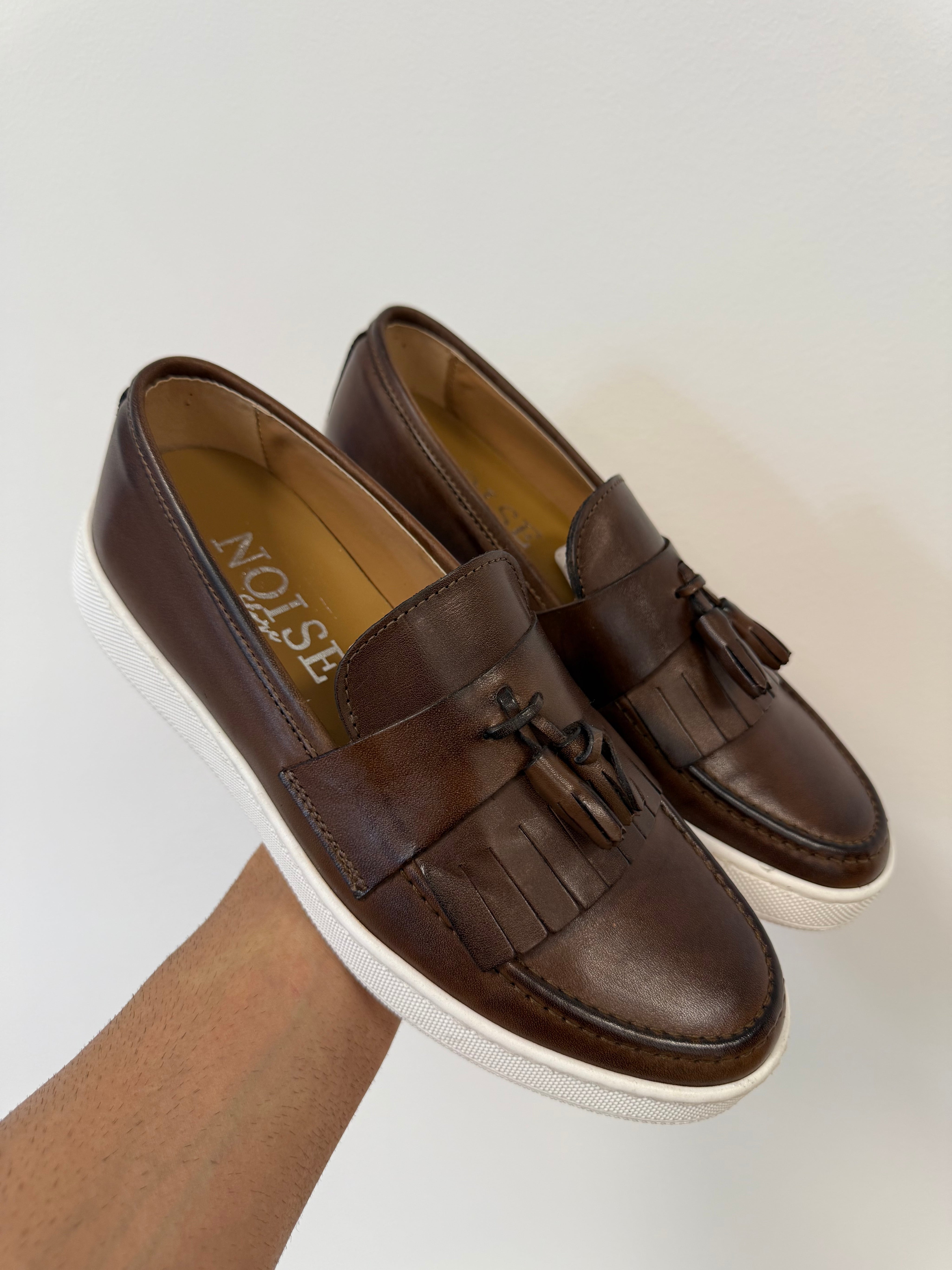 MOCASSINO PELLE DORTMUND MORO