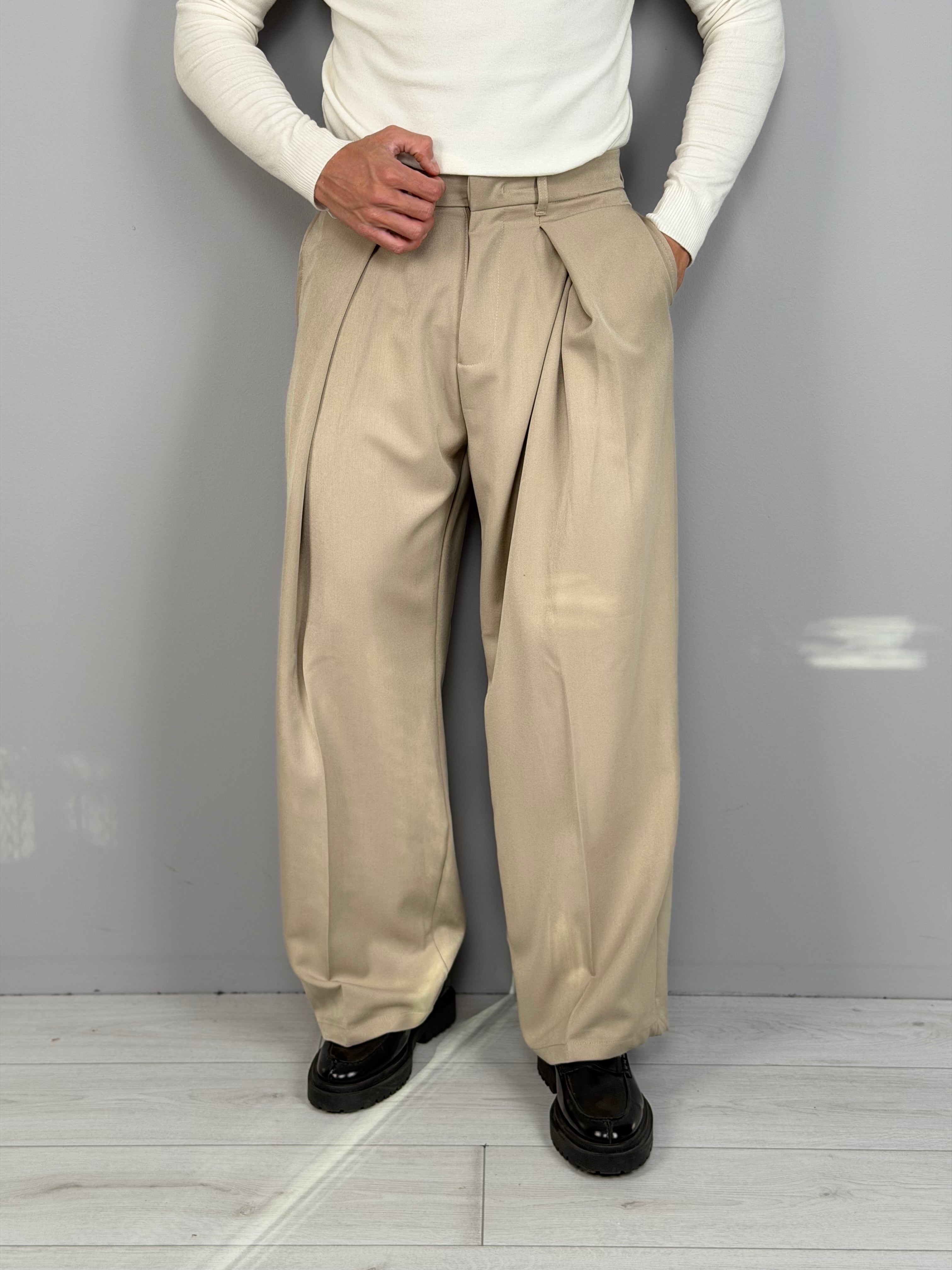 PANTALÓN ANCHO LIMITADO - BOLSILLOS TRASEROS