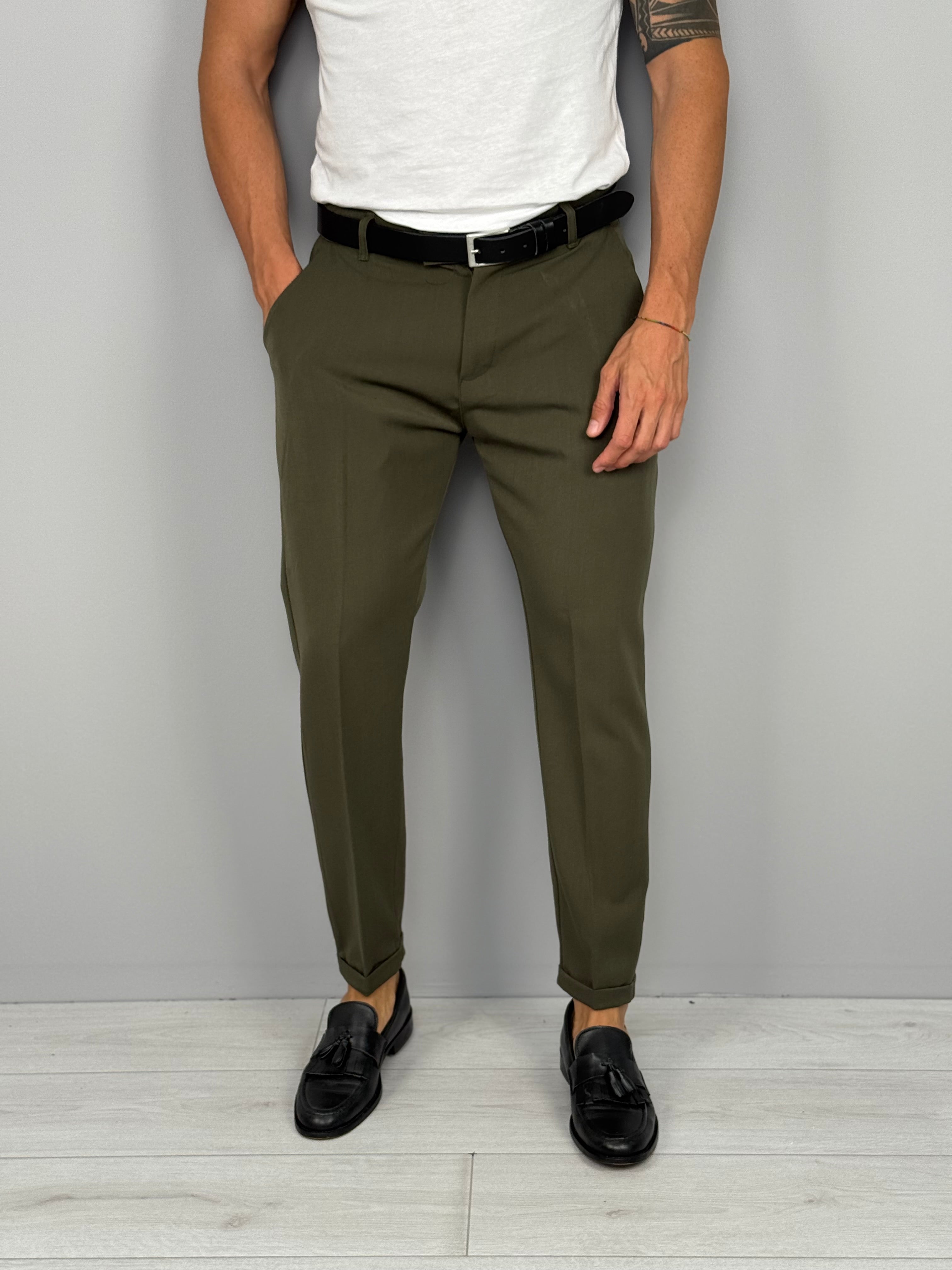 PANTALONE MOD CAPRI RISVOLTINO