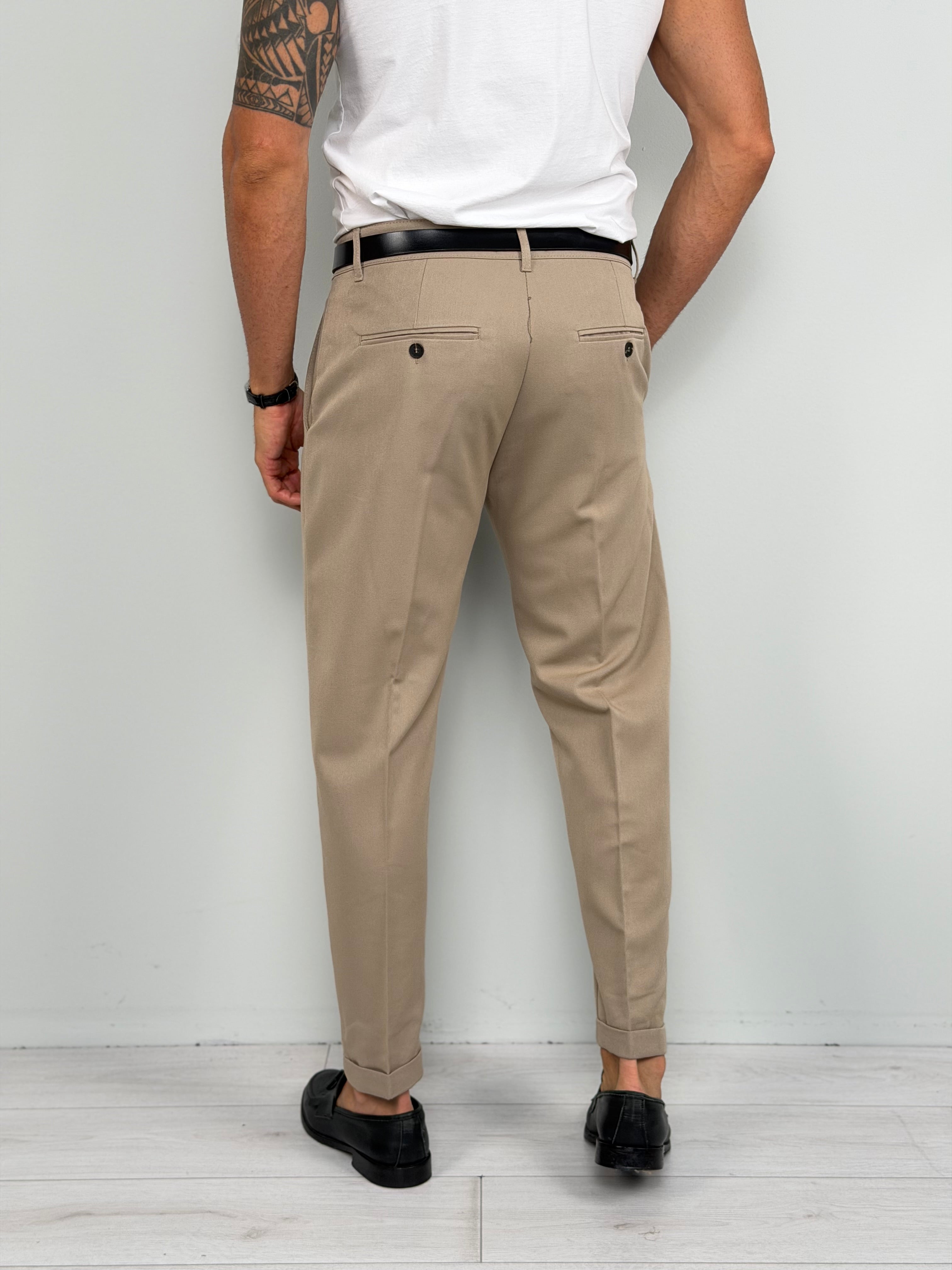 PANTALONE BUTTON MOD CAPRI - TASCHE DIETRO