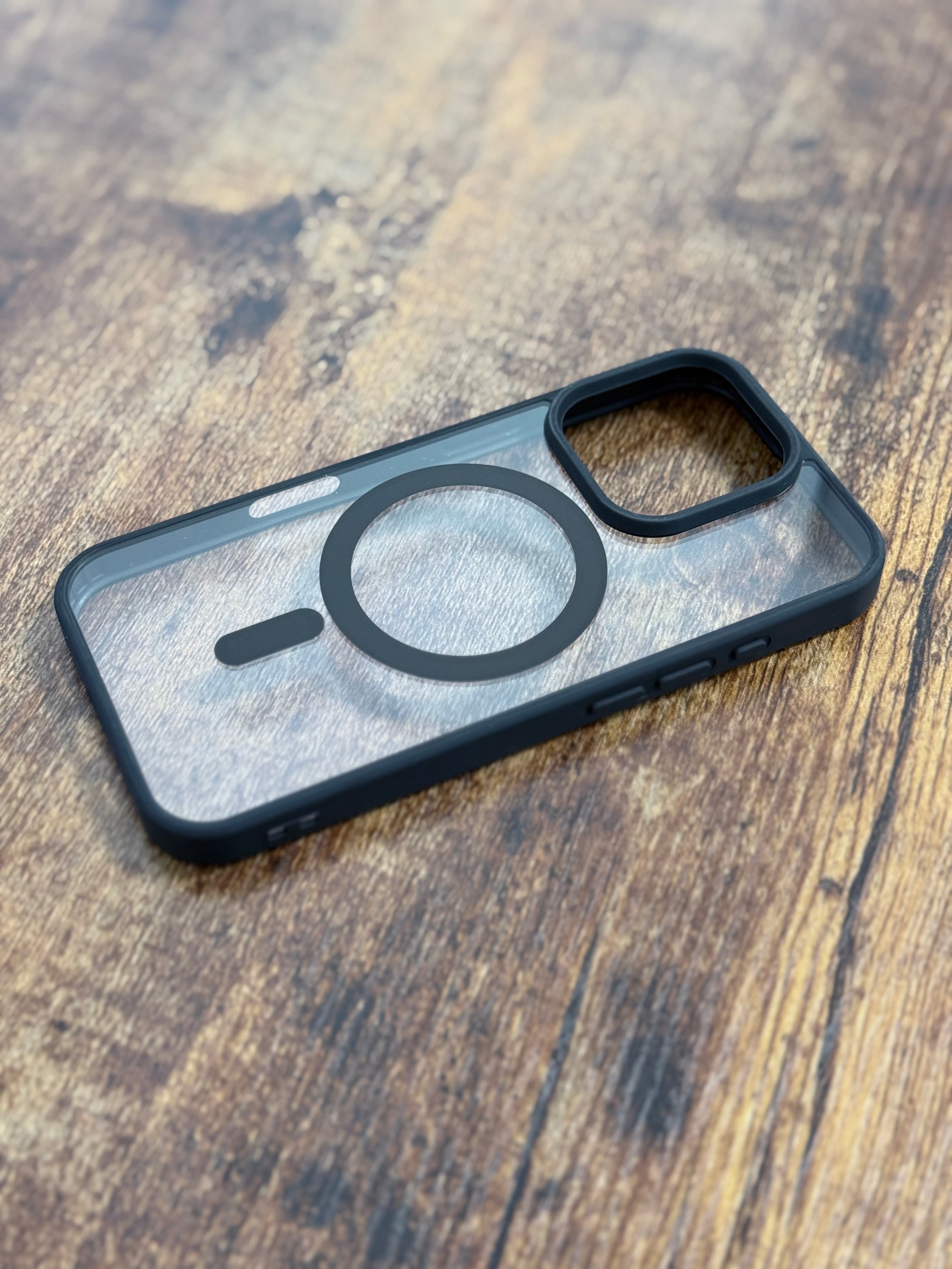 COVER MAGSAFE IPHONE 15PRO/16PRO/16PROMAX TRASPARENTE