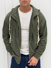 SUDADERA CON CREMALLERA DE TERCIOPELO