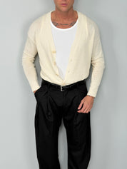 Cardigan básico de algodón