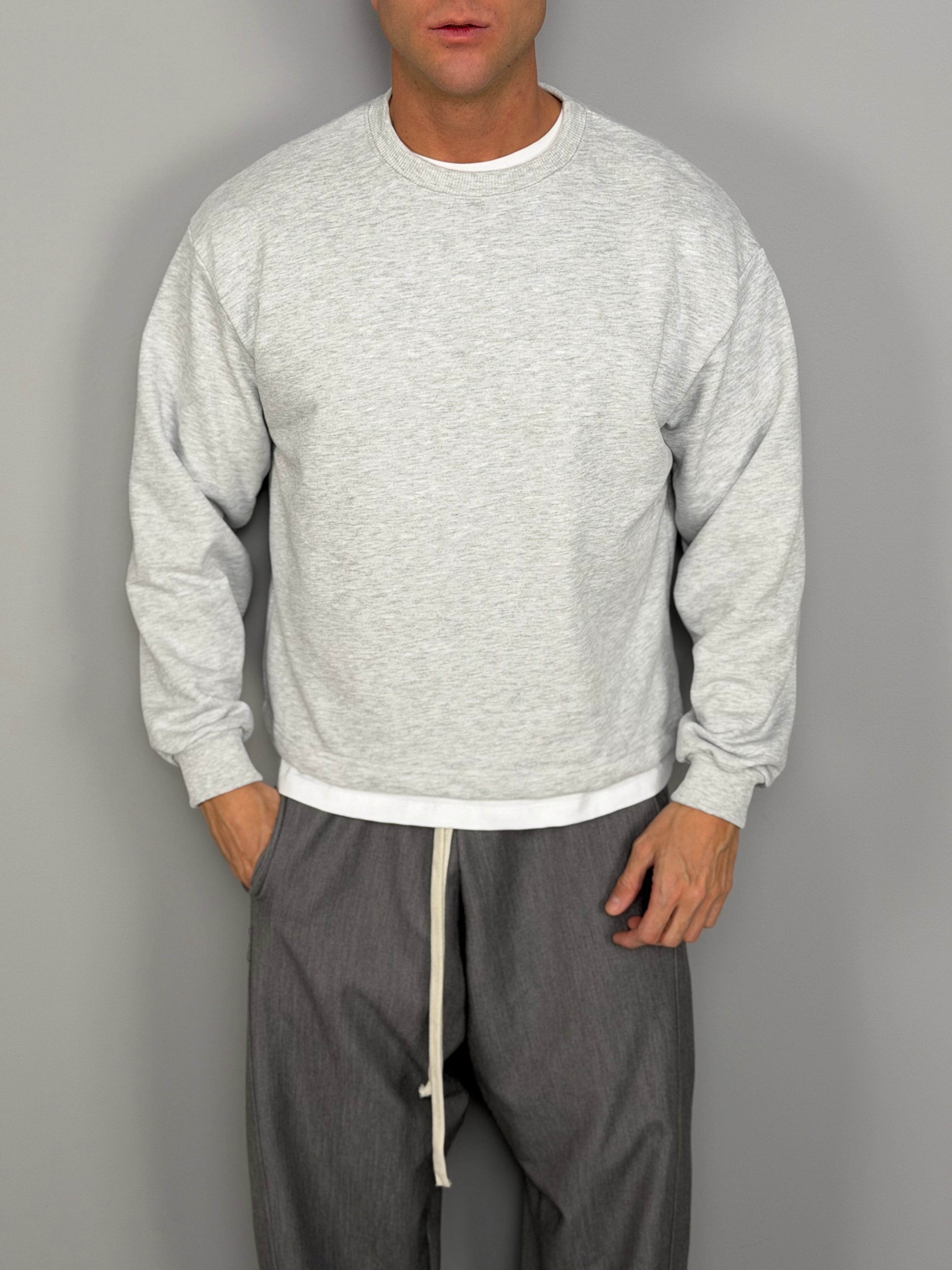 SWEAT-SHIRT COURT À GAZED 