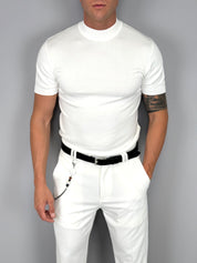 T-SHIRT MEZZO COLLO MAGLINA