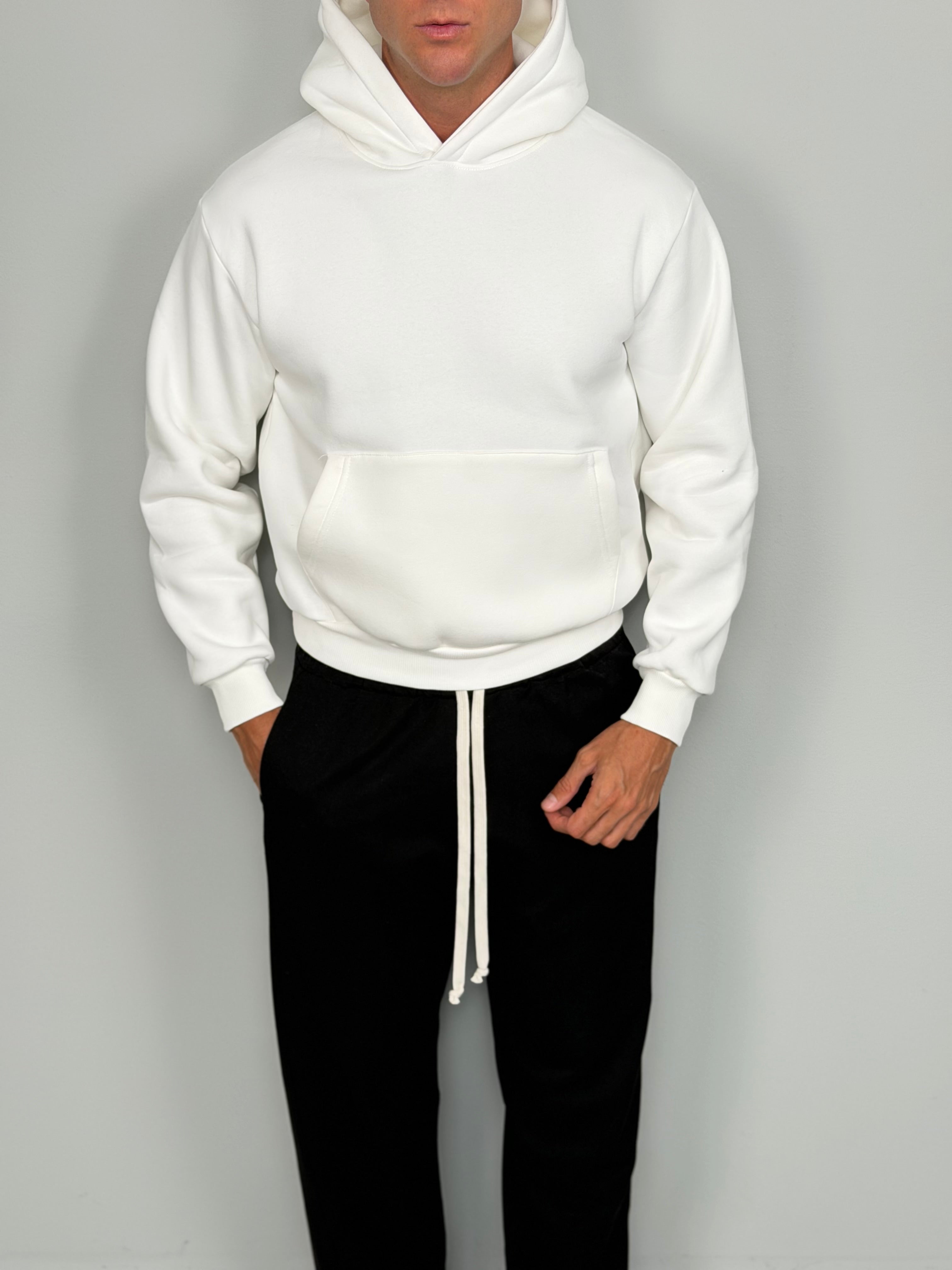 SWEAT SHIRT COUPE BOXY EN MOLLETON