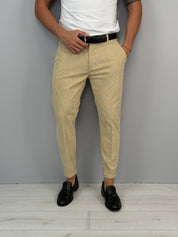 PANTALONE MOD CAPRI VELLUTO RISVOLTINO