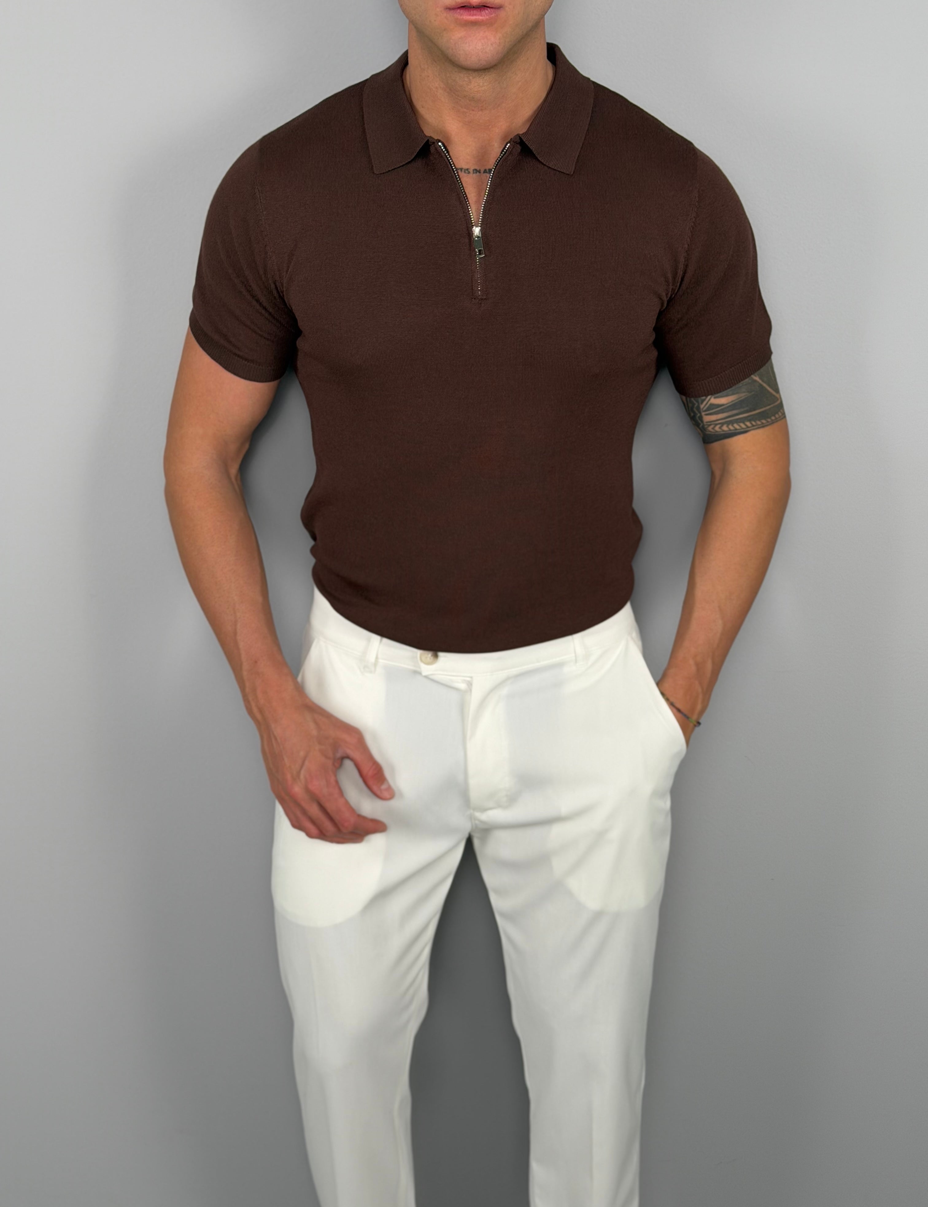 POLO CON CREMALLERA PALMAS