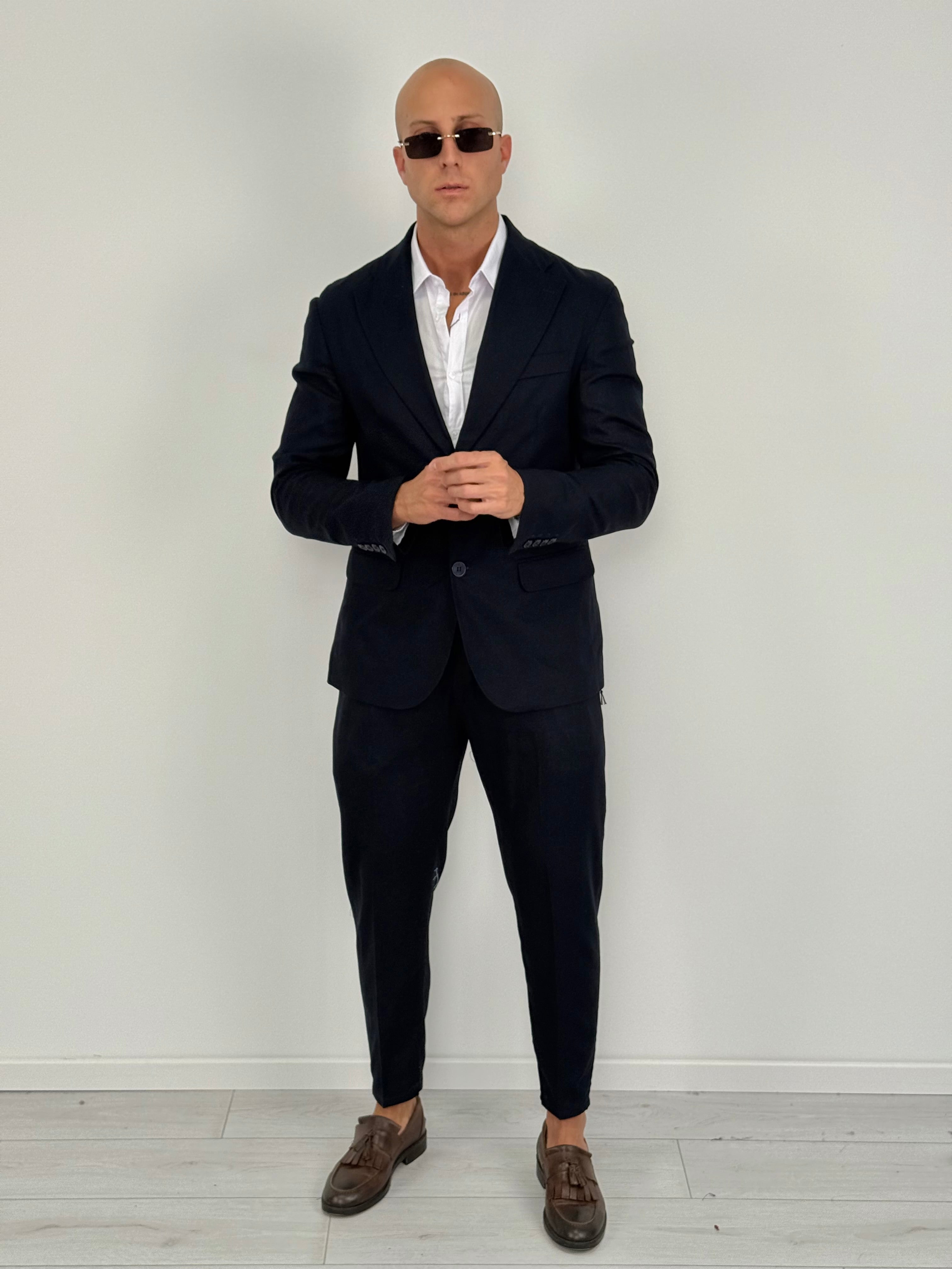 ABITO LINO MONOPETTO