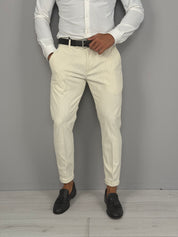 PANTALONE MOD CAPRI VELLUTO RISVOLTINO