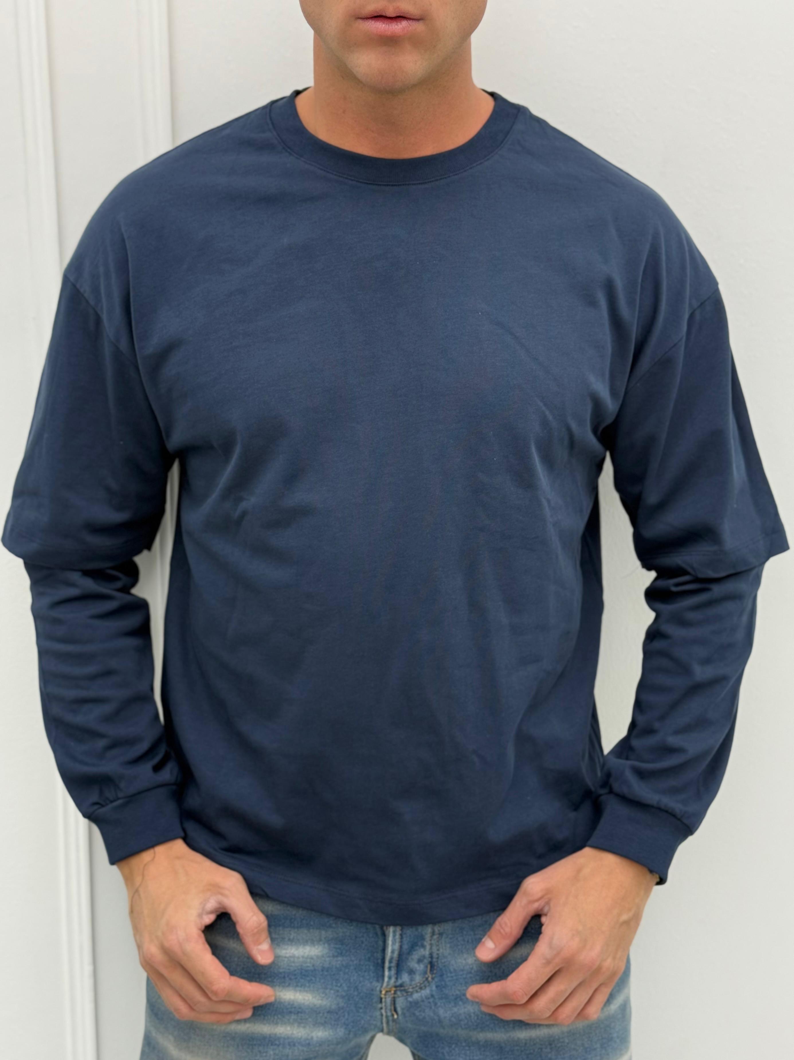 T-SHIRT MAGLIA DOPPIA MANICA