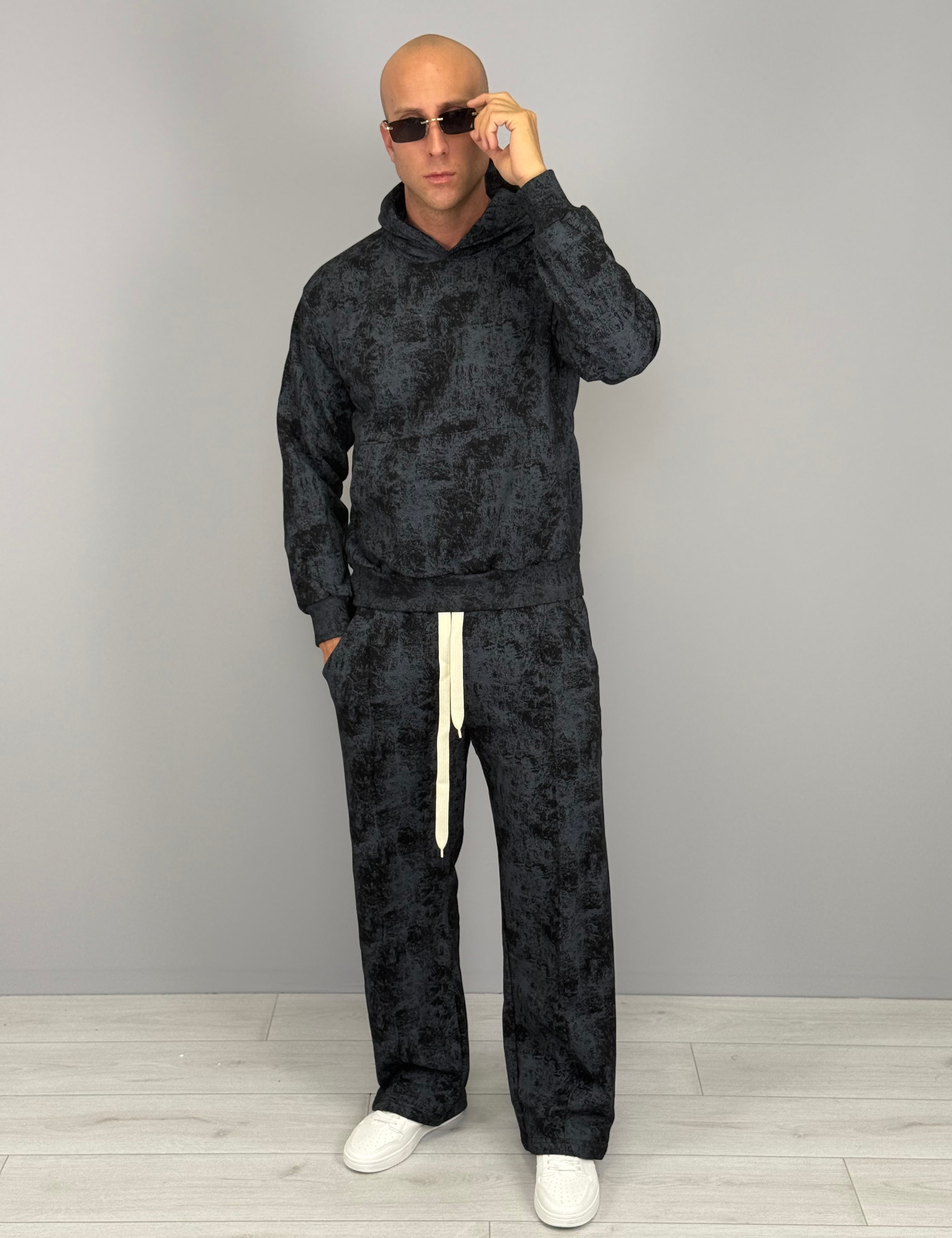 TUTA GARZATA BOXYFIT MARMORIZZATA