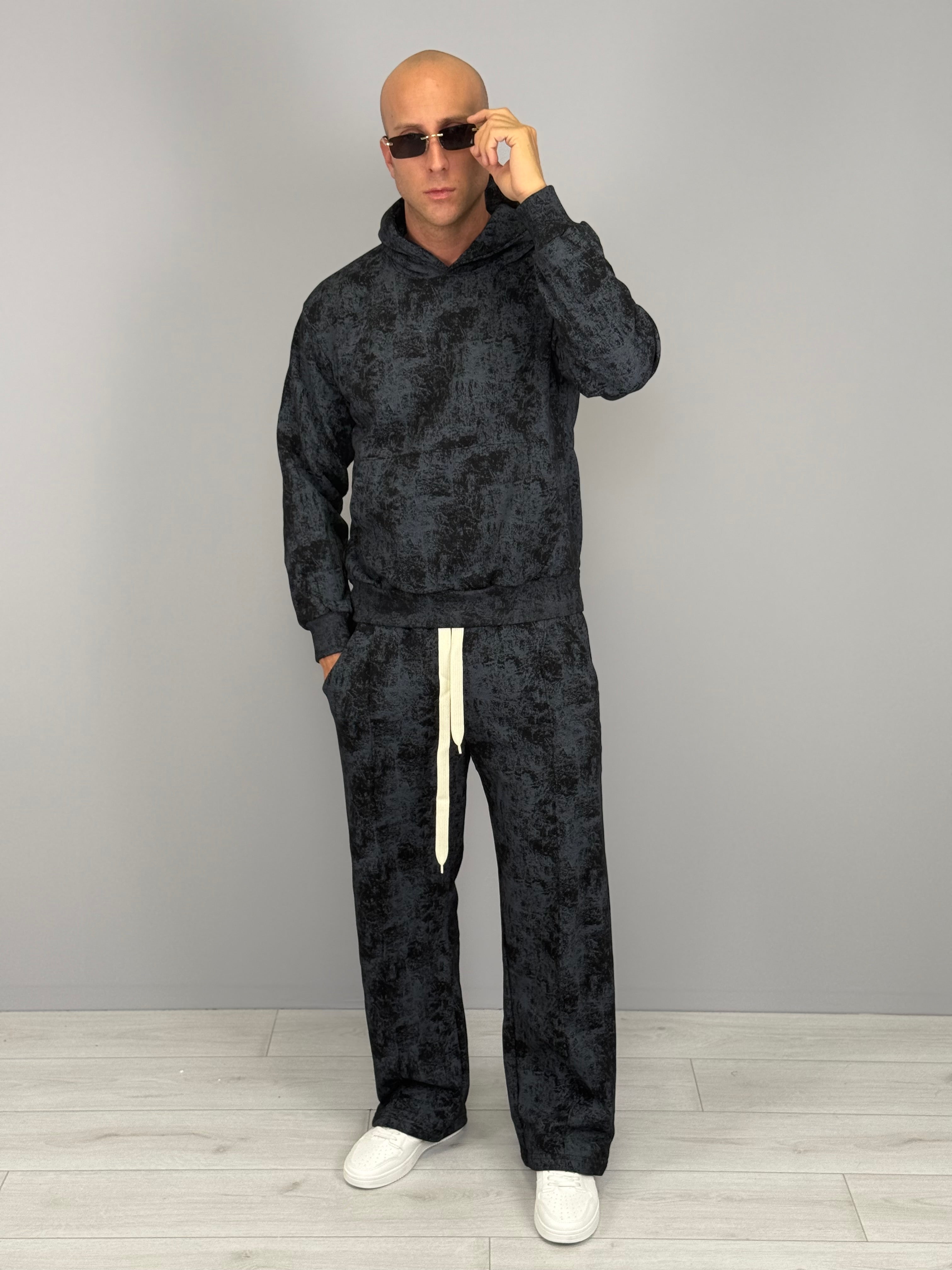 TUTA GARZATA BOXYFIT MARMORIZZATA