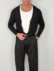 Cardigan básico de algodón