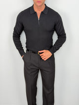 LOST ZIP POLO SHIRT